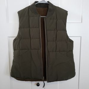 Olive Green Reversible Vest